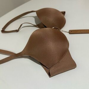 SKIMS Beige Plunge Bra